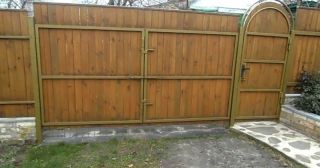 Купить распашные ворота деревянные Гай, цена от 2761 руб.