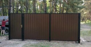 Купить распашные ворота из профнастила Гай, цена от 2761 руб.